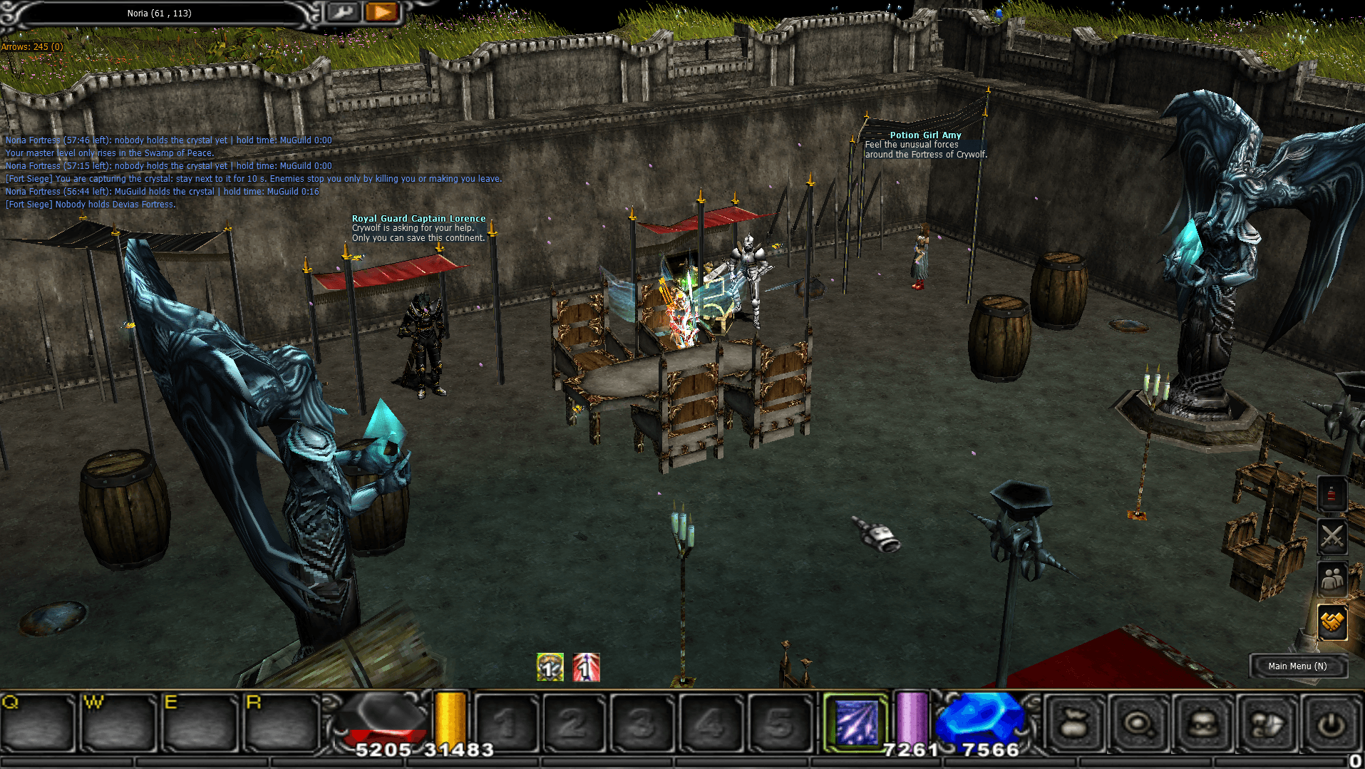 Inside the Noria Fortress
