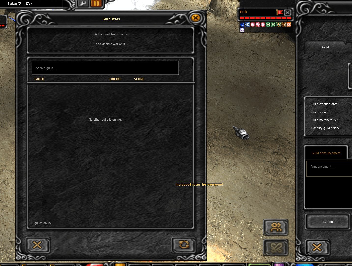 The Guild Wars window