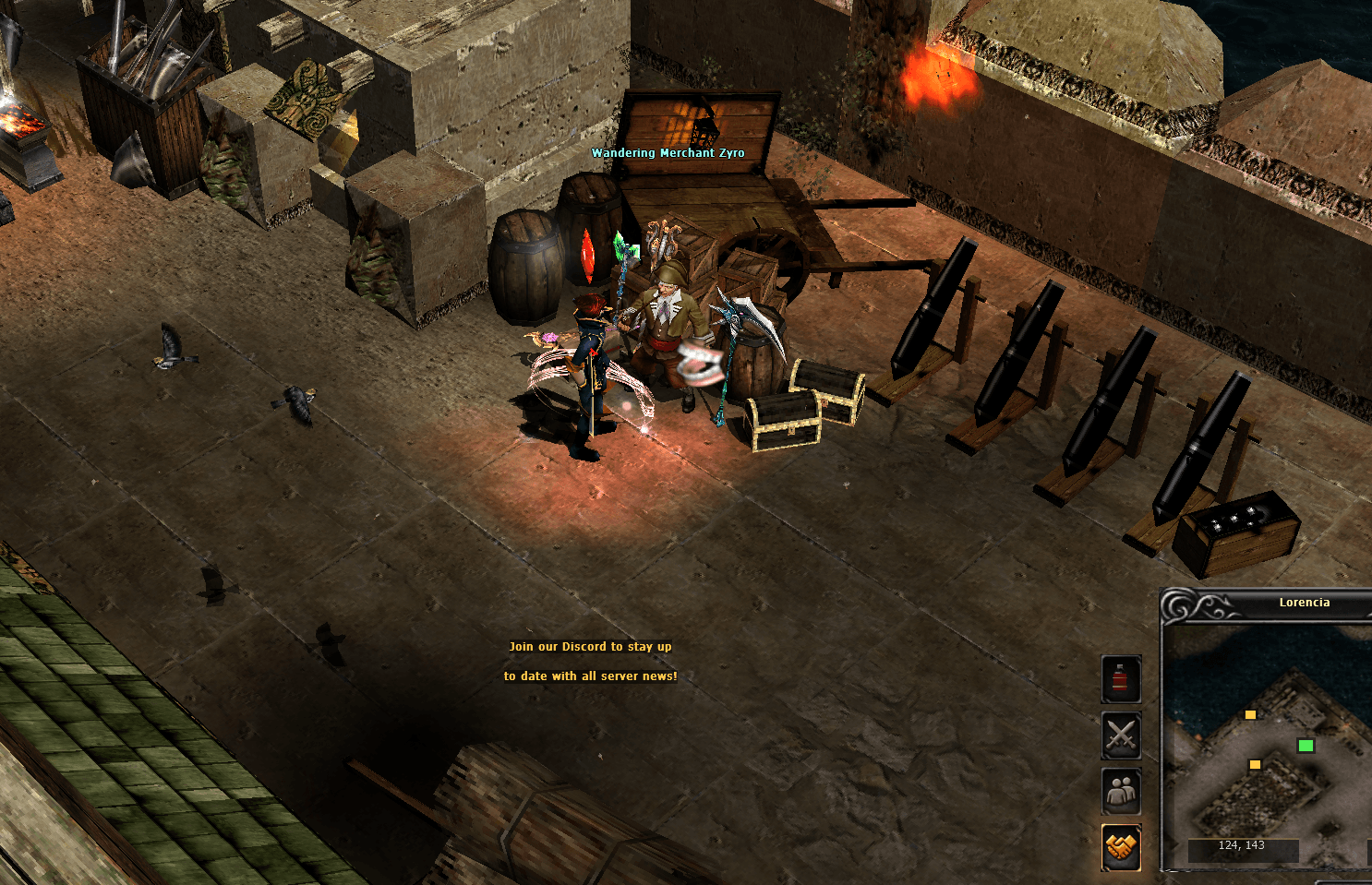 Wandering Merchant Zyro in Lorencia